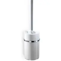 DECOR WALTHER Toilettenbürstenhalter DW 6103 Wandhalterung Weiß Chromiert