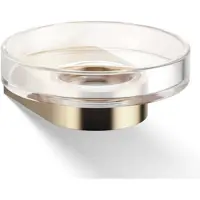 DECOR WALTHER Seifenschale Century Wandmodell Kristall Matt Gold Transparent