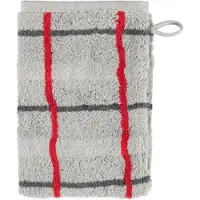 Cawö Waschlappen Noblesse Square Karo Platinum (6er Set)