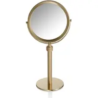 DECOR WALTHER Schminkspiegel Rocks Matt Gold
