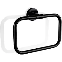 DECOR WALTHER Handtuchring Basic Matt Schwarz