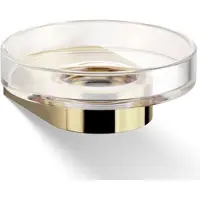 DECOR WALTHER Seifenschale Century Wandmodell Kristall Gold Transparent