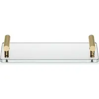 DECOR WALTHER Seifenschale Club Gold Klar