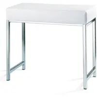 DECOR WALTHER Badezimmerhocker DW 66 Chrom Weiß