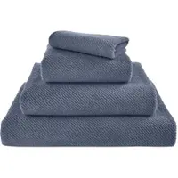 Abyss & Habidecor Handtuch Twill Denim (55 x 100 cm)