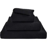 Abyss & Habidecor Gästehandtuch Twill Black (40 x 60 cm)