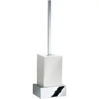 DECOR WALTHER WC-Bürstenhalter Brick Wandhalterung Chrom