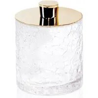 DECOR WALTHER Beauty Box Crack Mit Deckel Goldfarben