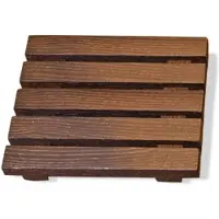 DECOR WALTHER Seifenschale Wood Dunkel 9 cm