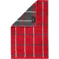 Cawö Gästehandtuch Noblesse Square Karo Red (6er Set)