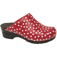 Sanita Medizinische Clog Fenja Rot Weiß-Schuhgröße 40