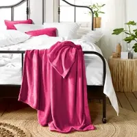 De Witte Lietaer Plaid Snuggly Pink-150 x 200 cm
