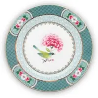 Pip studio Kuchenteller Blushing Birds Blue 17 cm (6er Set)