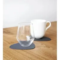 Lind DNA Untersetzer Glass Mat Double Curve Nupo Dark Blue Black (4er Set)