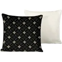 De Witte Lietaer Kissenbezug Hero Jet Black (40 x 40 cm)