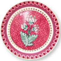 Pip studio Teebeutelablage Flower Festival Dark Pink 9 cm (6er-Set)