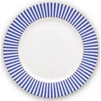 Pip studio Frühstücksteller Royal Stripes Blue 26,5 cm (6er-Set)