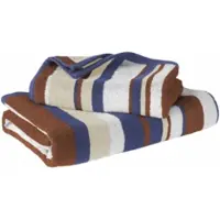 De Witte Lietaer Badtextilien-Set Ophelia Caramel Blues (2er Set)