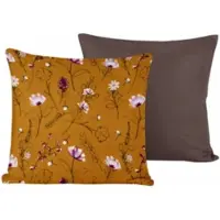 De Witte Lietaer Kissenbezüge Fleur Deep Taupe 40 x 40 cm (Set von 2)