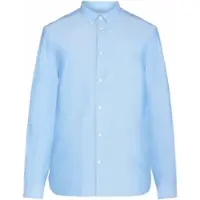 KnowledgeCotton Apparel Hemd Harald Small Owl Oxford Herren Lapis Blue-XS