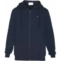 KnowledgeCotton Apparel Sweatjacke Ask Regular Zip Hood Kangaroo Badge Herren Total Eclipse-XS