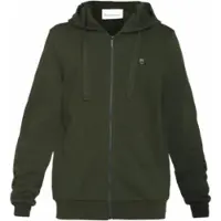 KnowledgeCotton Apparel Sweatjacke Ask Regular Zip Hood Kangaroo Badge Herren Forrest Night-XXXL