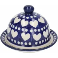 Bunzlau Castle Butterdose Rund Blue Valentine (Ø 9,5 cm)