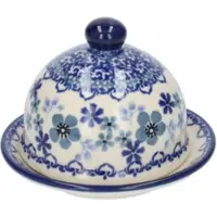 Bunzlau Castle Butterdose Rund Indigo (Ø 9,5 cm)