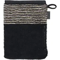 Cawö Waschlappen Two-Tone Black (6er-Set)