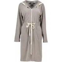 Cawö Bademantel 821 Hood, Drawstring and Zip Damen Mocca-Nature-M