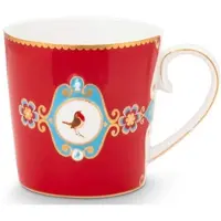 Pip studio Tasse Love Birds Red 250 ml (Set von 6)