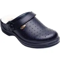 Scholl Medizinische Clogs New Bonus Punched Navy Blue Unisex-Schuhgröße 37