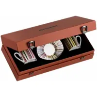 Missoni Geschenkbox Tasse & Untertasse Luxury Gift Box Stripes Jenkins 156 120 ml (Set von 2)