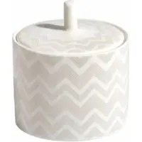 Missoni Zuckerdose Zig Zag White