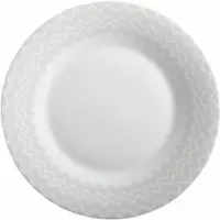 Missoni Essteller Zig Zag White 27,5 cm (Set von 6 Stück)