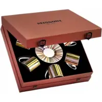 Missoni Geschenkbox Tasse & Untertasse Luxury Gift Box Stripes Jenkins 156 120 ml (Set von 6)