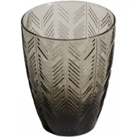 Missoni Wasserglas Zig Zag Grey 350 ml (Set von 6 Stück)