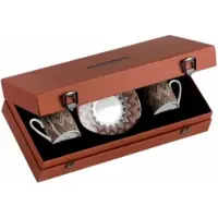 Missoni Geschenkbox Tasse & Untertasse Luxury Gift Box Zig Zag Jarris 148 120 ml (Set von 2)