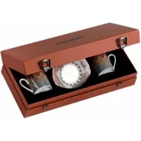 Missoni Geschenkbox Tasse & Untertasse Luxury Gift Box Zig Zag Jarris 156 120 ml (Set von 2)