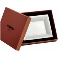 Missoni Geschenkbox Servierteller Luxury Gift Box Zig Zag White Rectangular Tidy Tray Large