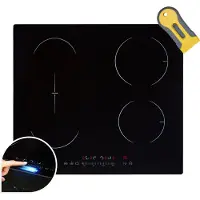 Arebos Induktionskochfeld 59 cm | 7200 W, 4 Zonen, Flex, Booster & Sensor Touch