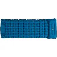Brunner Moflate Luftmatratze / Luftbett mit integrierter Pumpe 200 x 70 cm blau