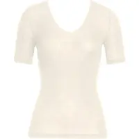 Hanro T-Shirt Woolen Silk Kurzarm in cygne | Gr.: S