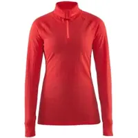 Craft Skipullover Nordic Wool Zip Neck Pink Damen-XS