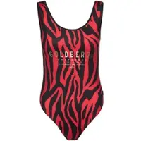 Goldbergh Badeanzug Tabana Tiger Red Damen-Größe M