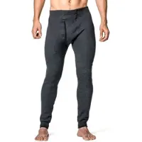 Woolpower Unterwäsche Long Johns with Fly Protection 400 Anthracite Herren-XL