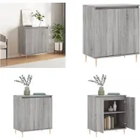 vidaXL Sideboard Grau Sonoma 60x35x70 cm Holzwerkstoff