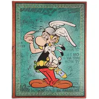 Paperblanks Liniertes Notizbuch ''Asterix der Gallier'' in Türkis - (B)17,5 x (H)23 cm - onesize