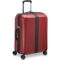 Delsey PROMENADE HARD 2.0, Karre, Harte Schale, Burgund, Medium, 4 Rad/Räder, Spinnrad