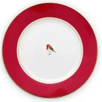 Pip studio Teller Love Birds Red 21cm (6er Set)